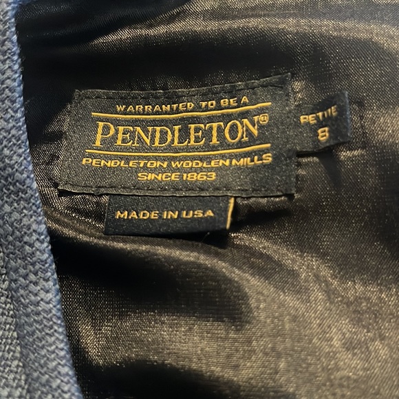 NWT Pendleton Pleated Sleeveless Wool Dress. Size 8P - Picture 8 of 8